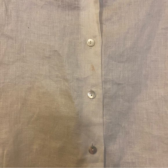 White linen tank top - Picture 3 of 5